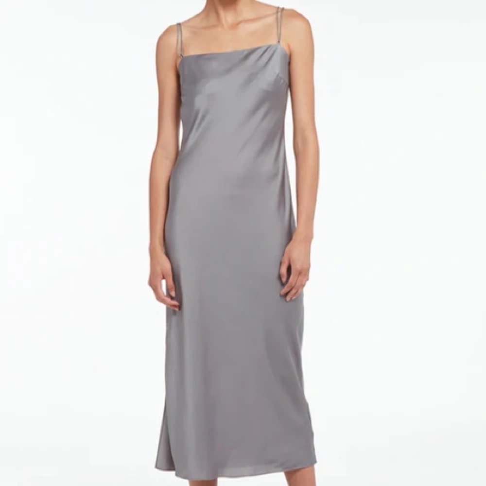Apparis Gray Slip Dress